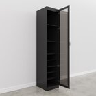 Guarda Roupa Modulado 1 Porta Reflecta Com 6 Prateleiras Hera