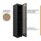 Guarda Roupa Modulado 1 Porta Reflecta Com 6 Prateleiras Hera