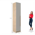 Guarda Roupa Modulado 1 Porta San Diego Aveiro Oak/cinza Urba