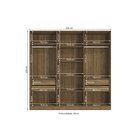 Guarda-roupa Modulado 2300x2368x560 Adapt Nogueira