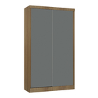Guarda-Roupa Modulado 2 Portas de Correr 3 MDP Avelã 3 Gavetas 134,5x230x54 Milano Luciane