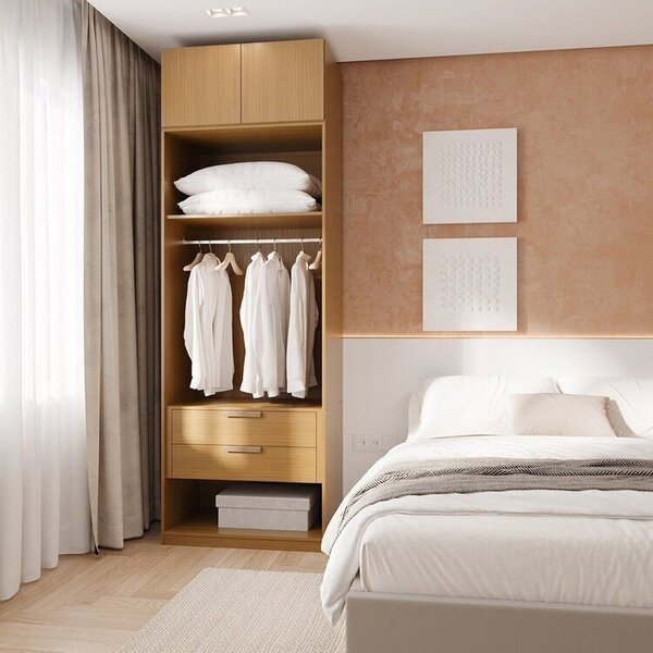 Guarda-roupa Modulado 2 Peças 2 Portas Jade Cabecasa Madeirao