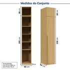 Guarda-roupa Modulado 2 Peças 2 Portas Jade Cabecasa Madeirao