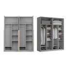 Guarda-roupa Modulado 2 Peças 4 Portas Jade Cabecasa Madeirao