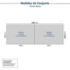 Guarda-roupa Modulado 2 Peças 4 Portas Jade Cabecasa Madeirao