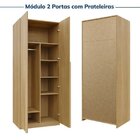 Guarda-roupa Modulado 2 Peças 4 Portas Jade Cabecasa Madeirao