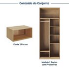 Guarda-roupa Modulado 2 Peças 4 Portas Jade Cabecasa Madeirao