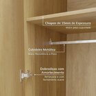 Guarda-roupa Modulado 2 Peças 4 Portas Jade Cabecasa Madeirao