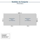 Guarda-roupa Modulado 2 Peças Sem Portas Jade Cabecasa Madeir