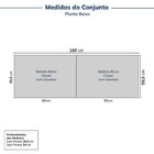 Guarda-roupa Modulado 2 Peças Sem Portas Jade Cabecasa Madeir