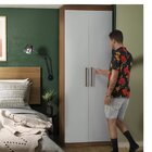 Guarda Roupa Modulado 2 Portas 2 Gavetas Sauá Yescasa Amêndoa