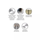 Guarda Roupa Modulado 2 Portas 3 Gavetas 80cm Prime Com Vidro