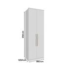 Guarda Roupa Modulado 2 Portas 3 Gavetas 84,1 Cm 100% Mdf Set