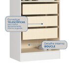 Guarda-roupa Modulado 2 Portas 3 Gavetas Com Prateleiras Infi