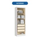 Guarda-roupa Modulado 2 Portas 3 Gavetas Com Prateleiras Infi