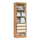 Guarda-roupa Modulado 2 Portas 3 Gavetas Com Prateleiras Infi