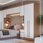 Guarda-roupa Modulado 2 Portas 3 Gavetas Com Prateleiras Infi