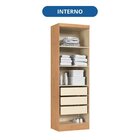 Guarda-roupa Modulado 2 Portas 3 Gavetas Com Prateleiras Infi