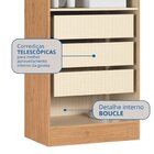 Guarda-roupa Modulado 2 Portas 3 Gavetas Com Prateleiras Infi