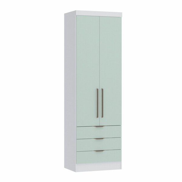 Guarda Roupa Modulado 2 Portas 3 Gavetas Infinity  Branco Lin