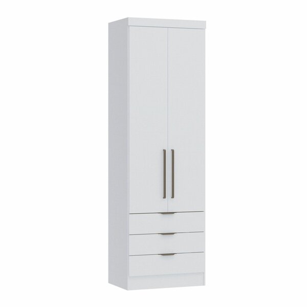 Guarda Roupa Modulado 2 Portas 3 Gavetas Infinity  Branco Line