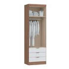 Guarda Roupa Modulado 2 Portas 3 Gavetas Infinity  Macadâmia/