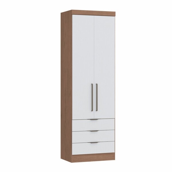 Guarda Roupa Modulado 2 Portas 3 Gavetas Infinity  Macadâmia/