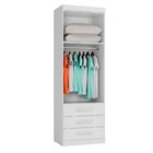 Guarda Roupa Modulado 2 Portas 3 Gavetas Star Poliman Móveis