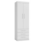 Guarda Roupa Modulado 2 Portas 3 Gavetas Star Poliman Móveis