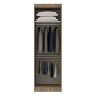 Guarda Roupa Modulado 2 Portas 68cm Slim Luciane Móveis