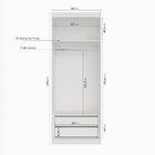 Guarda-roupa Modulado 2 Portas Americanas Com Cabideiro E 2 G