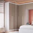 Guarda-roupa Modulado 2 Portas Com Prateleiras Infinity Branc