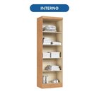 Guarda-roupa Modulado 2 Portas Com Prateleiras Infinity Cedro