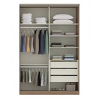 Guarda Roupa Modulado 2 Portas De Correr 156 5cm Connect Luci