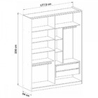 Guarda Roupa Modulado 2 Portas De Correr 2 Gavetas Elegance M