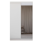 Guarda-Roupa Modulado Com Espelho 2 Portas de Correr 3 Gavetas MDP Branco 134,5x230x54 Milano Luciane