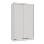 Guarda-Roupa Modulado 2 Portas de Correr 3 Gavetas MDP Branco 230x134,5x54cm Milano Luciane