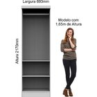 Guarda Roupa Modulado 2 Portas Infinity  Macadâmia/pistache L