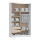 Guarda-roupa Modulado 2 Portas Infinity Branco Line / Branco