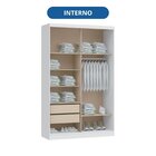 Guarda-roupa Modulado 2 Portas Infinity Branco Line / Branco