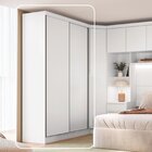 Guarda-roupa Modulado 2 Portas Infinity Branco Line / Branco
