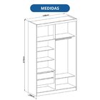 Guarda-roupa Modulado 2 Portas Infinity Cedro/ Branco - Duna