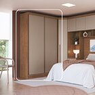 Guarda-roupa Modulado 2 Portas Infinity Cedro/ Branco - Duna