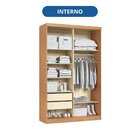 Guarda-roupa Modulado 2 Portas Infinity Cedro/ Branco - Duna