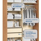 Guarda-roupa Modulado 2 Portas Infinity Cedro/ Branco - Duna