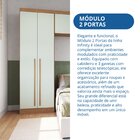 Guarda-roupa Modulado 2 Portas Infinity Cedro/ Pistache Line