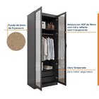 Guarda Roupa Modulado 2 Portas Reflecta Com Cabideiro E 2 Gav