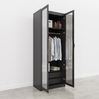 Guarda Roupa Modulado 2 Portas Reflecta Com Cabideiro E 2 Gav