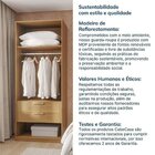 Guarda-roupa Modulado 2 Portas Reflecta Com Prateleiras Jade