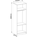 Guarda Roupa Modulado 2 Portas Requinte 100% Mdf Branco Line